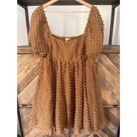 Noralee Luna Dress Women's Golden Popcorn Woven Fabric Size Medium - Picture 2 of 8